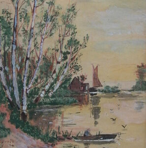 Dutch River Scene 1908